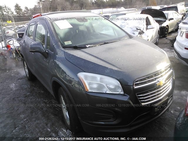 3GNCJNSB2GL135796 - 2016 CHEVROLET TRAX LS GRAY photo 1