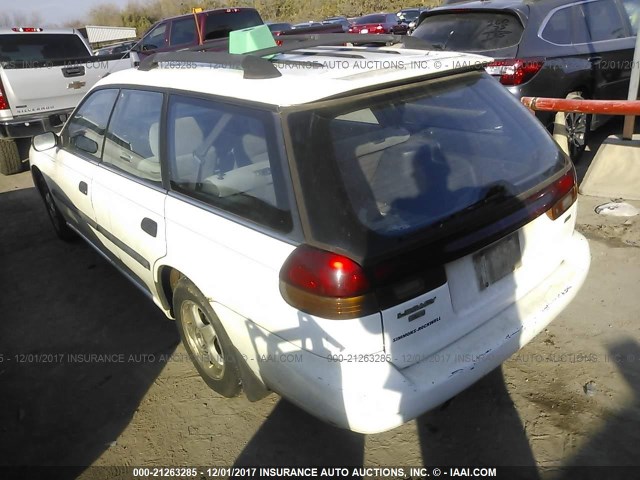 4S3BK4355V7301671 - 1997 SUBARU LEGACY L WHITE photo 3