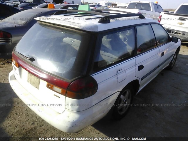 4S3BK4355V7301671 - 1997 SUBARU LEGACY L WHITE photo 4