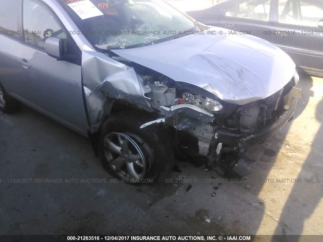 JN8AS58V08W147346 - 2008 NISSAN ROGUE S/SL SILVER photo 6