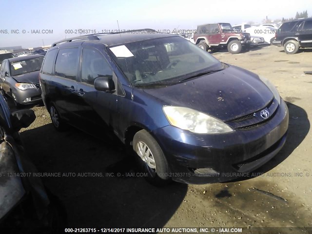 5TDZK23CX7S052231 - 2007 TOYOTA SIENNA CE/LE BLUE photo 1