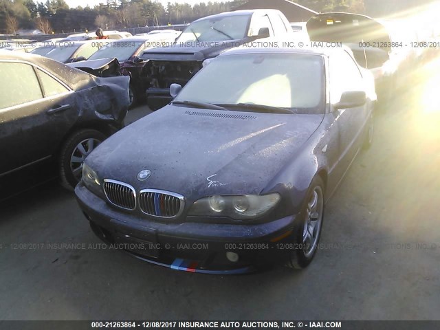 WBABW53424PJ94625 - 2004 BMW 330 CI Dark Blue photo 2