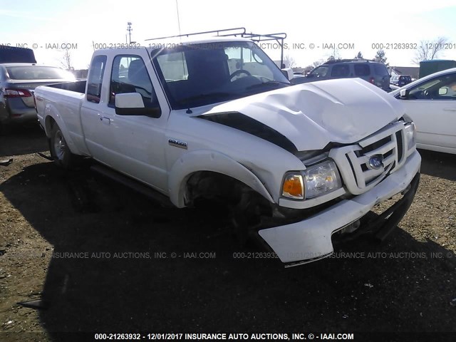 1FTKR4EEXBPA42194 - 2011 FORD RANGER SUPER CAB WHITE photo 1