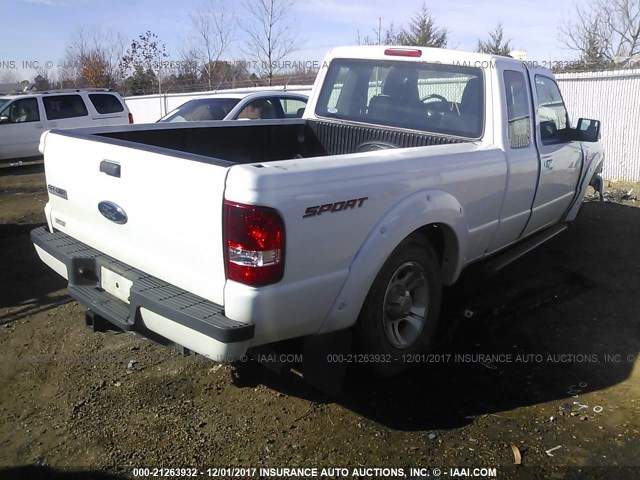 1FTKR4EEXBPA42194 - 2011 FORD RANGER SUPER CAB WHITE photo 4