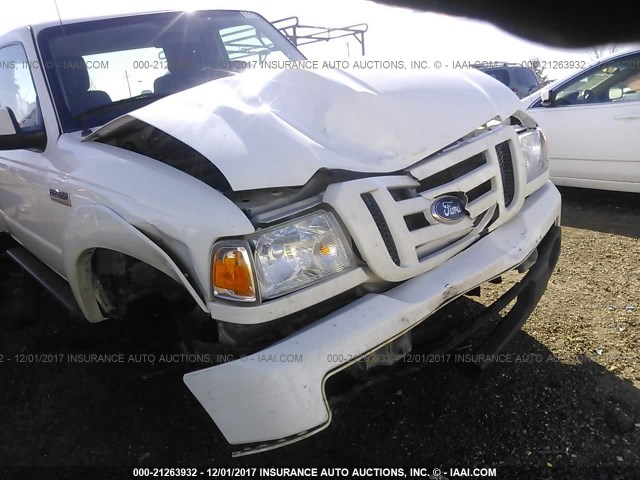 1FTKR4EEXBPA42194 - 2011 FORD RANGER SUPER CAB WHITE photo 6