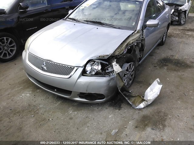 4A32B2FF0BE023727 - 2011 MITSUBISHI GALANT FE SILVER photo 6