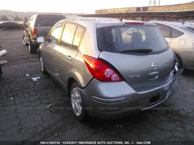 3N1BC1CP3CK209523 - 2012 NISSAN VERSA S/SL GRAY photo 3