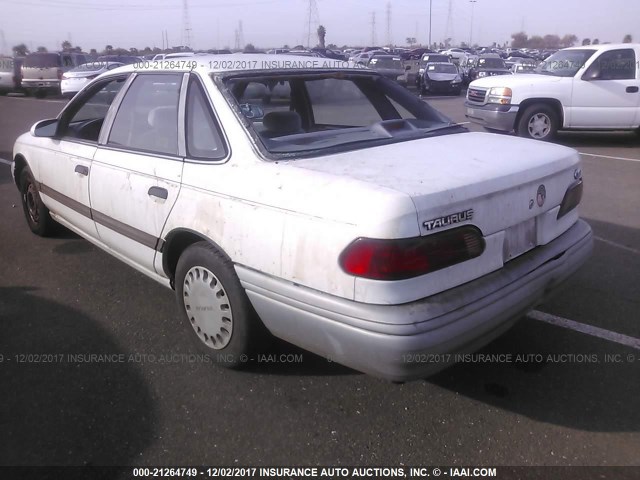 1FACP52U3NG252867 - 1992 FORD TAURUS GL WHITE photo 3