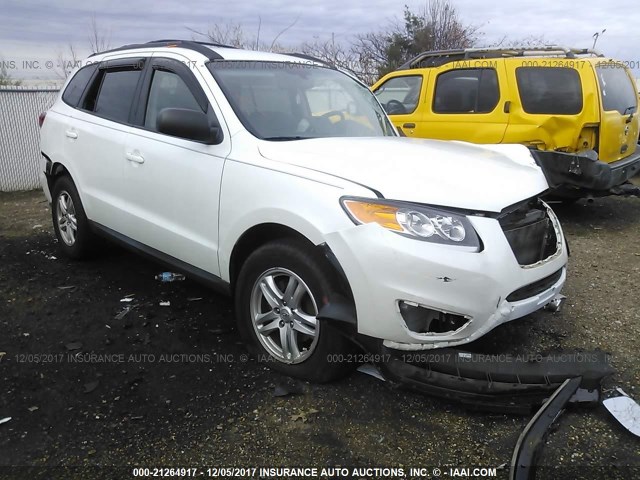 5XYZG3AB4CG114134 - 2012 HYUNDAI SANTA FE GLS WHITE photo 1