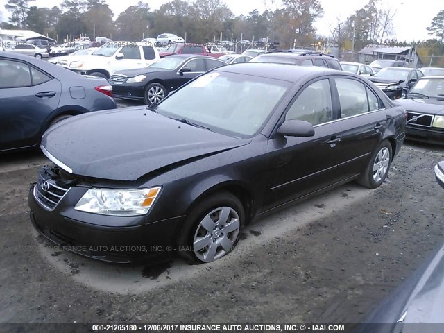 5NPET46C49H420138 - 2009 HYUNDAI SONATA GLS BROWN photo 2