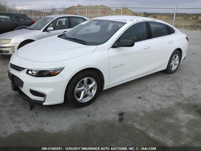 1G1ZB5ST2HF242215 - 2017 CHEVROLET MALIBU LS Ağ foto 2
