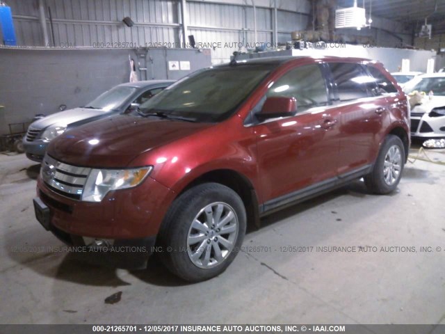 2FMDK4KC4ABA78884 - 2010 FORD EDGE LIMITED RED photo 2