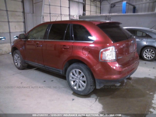 2FMDK4KC4ABA78884 - 2010 FORD EDGE LIMITED RED photo 3