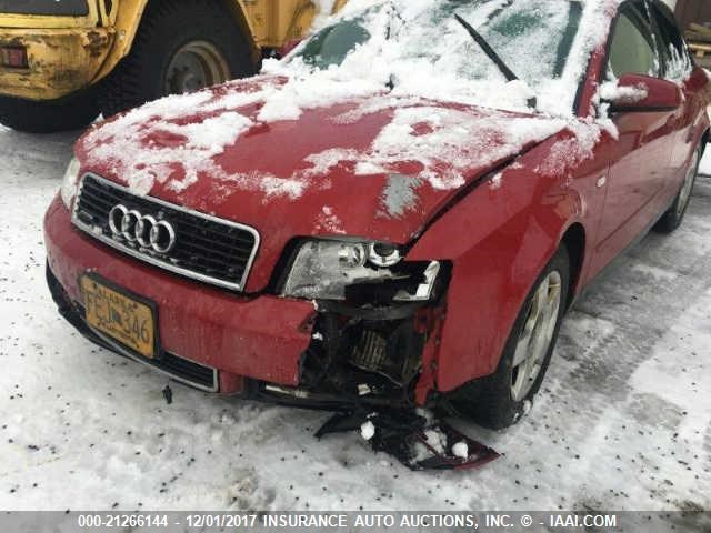 WAULC68E43A108754 - 2003 AUDI A4 1.8T QUATTRO RED photo 6