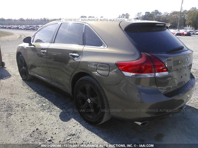 4T3ZK11A89U001758 - 2009 TOYOTA VENZA BROWN photo 3