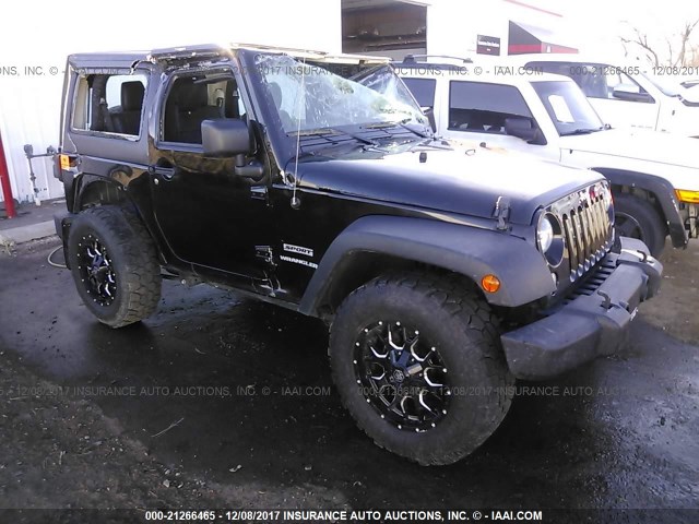 1C4AJWAG1FL670177 - 2015 JEEP WRANGLER SPORT BLACK photo 1