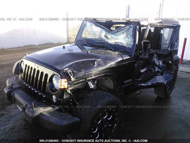 1C4AJWAG1FL670177 - 2015 JEEP WRANGLER SPORT BLACK photo 6