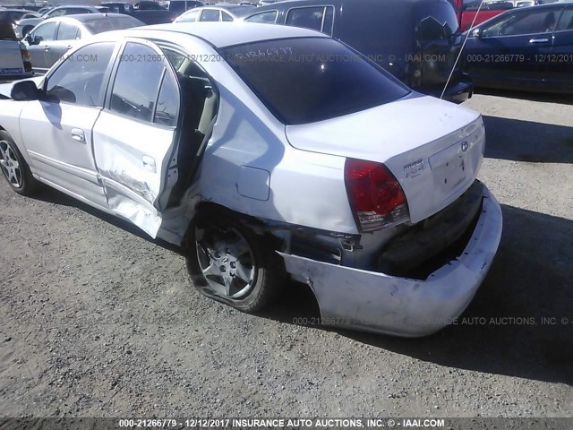 KMHDN46D45U066227 - 2005 HYUNDAI ELANTRA GLS/GT WHITE photo 6