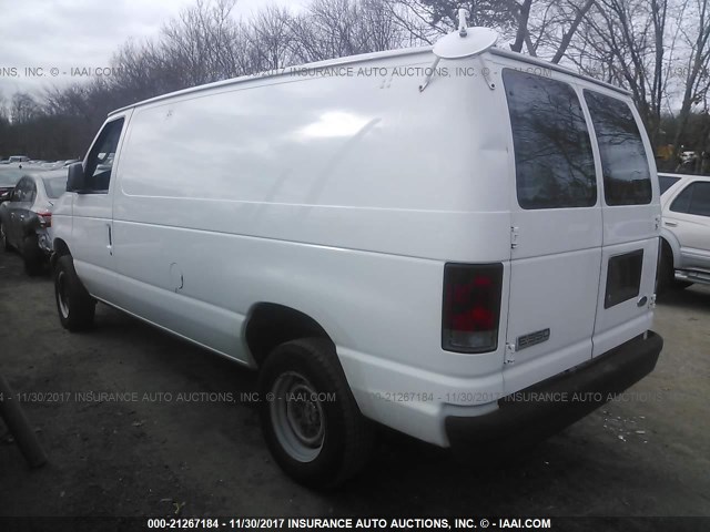 1FTSE34L37DA94619 - 2007 FORD ECONOLINE E350 SUPER DUTY VAN WHITE photo 3