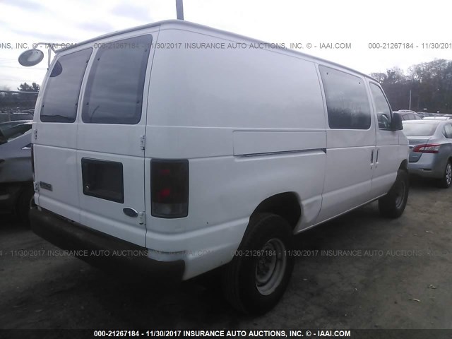 1FTSE34L37DA94619 - 2007 FORD ECONOLINE E350 SUPER DUTY VAN WHITE photo 4