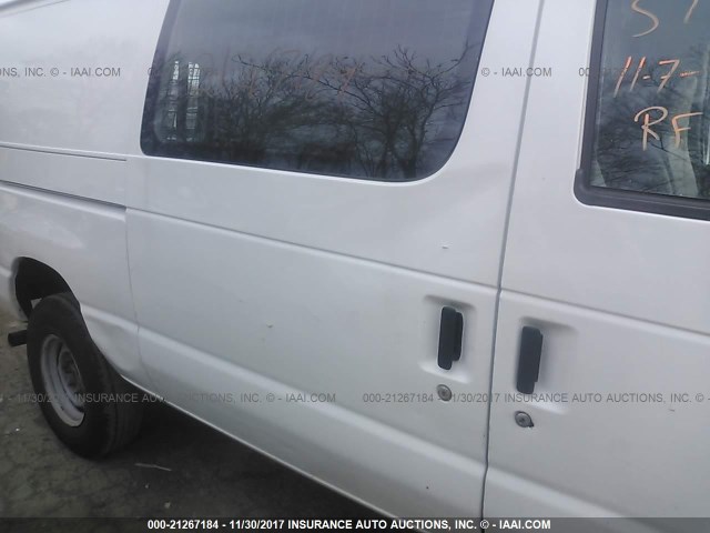 1FTSE34L37DA94619 - 2007 FORD ECONOLINE E350 SUPER DUTY VAN WHITE photo 6