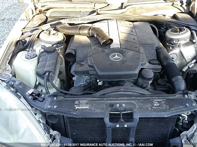 WDBNG70J71A148661 - 2001 MERCEDES-BENZ S 430 TAN photo 10