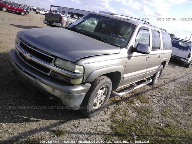 1GNFK16Z62J297473 - 2002 CHEVROLET SUBURBAN K1500 SILVER photo 2