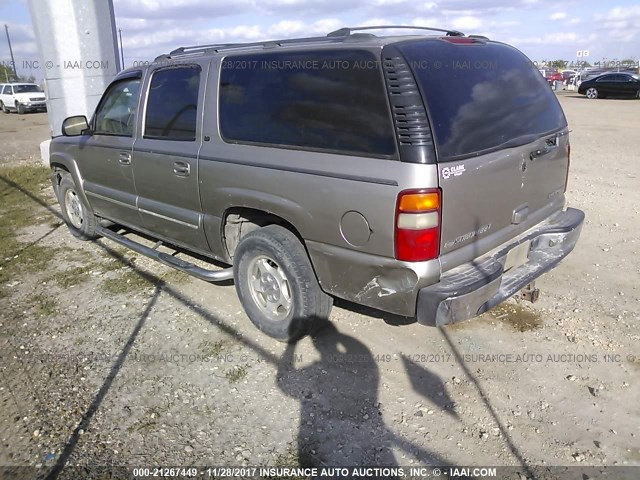 1GNFK16Z62J297473 - 2002 CHEVROLET SUBURBAN K1500 SILVER photo 3