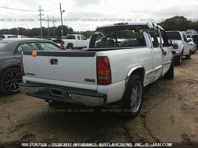 2GTEC19T6X1533839 - 1999 GMC NEW SIERRA C1500 WHITE photo 4