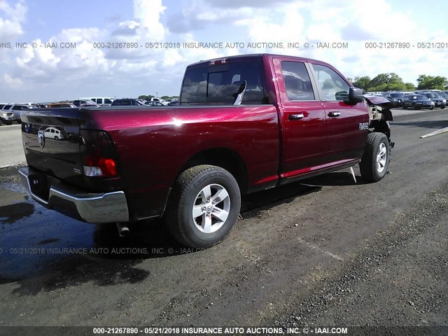 1C6RR6GG1HS713886 - 2017 RAM 1500 SLT MAROON photo 4