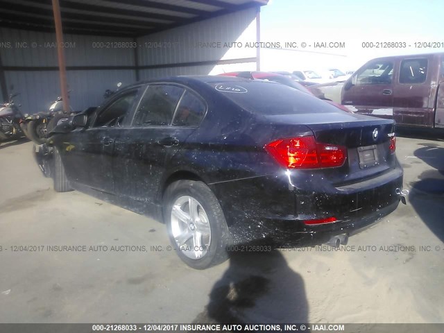 WBA3C1C56DF435414 - 2013 BMW 328 I SULEV BLACK photo 3