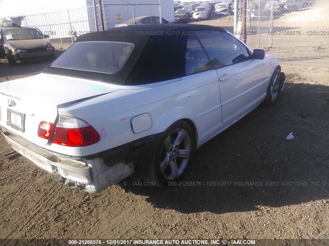 WBABW33406PX86631 - 2006 BMW 325 CI WHITE photo 4