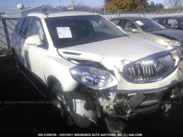 5GALRBED3AJ121368 - 2010 BUICK ENCLAVE CXL WHITE photo 1