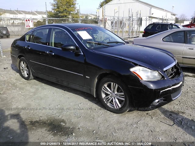 JNKBY01F49M750140 - 2009 INFINITI M45 BLACK photo 1