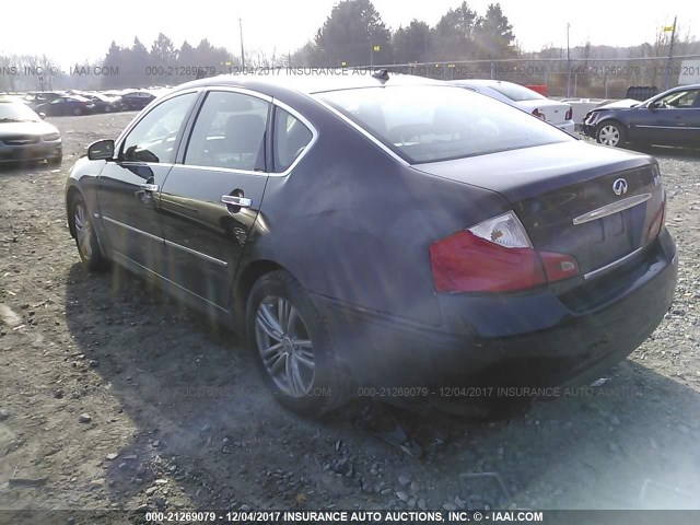 JNKBY01F49M750140 - 2009 INFINITI M45 BLACK photo 3