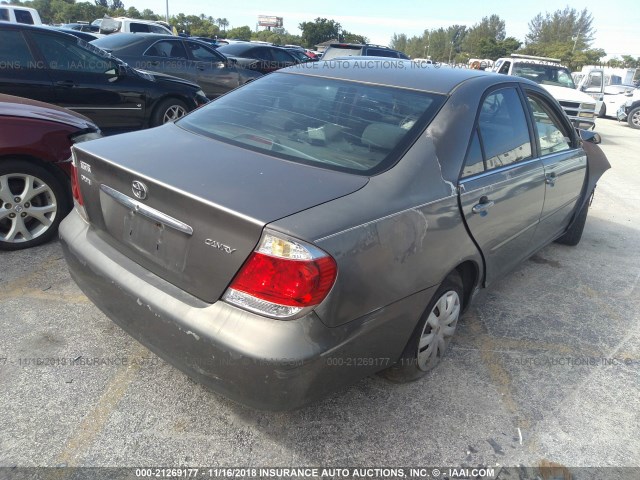 4T1BE32K85U609469 - 2005 TOYOTA CAMRY LE/XLE/SE GRAY photo 4