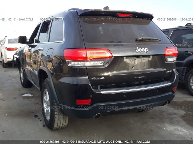 1C4RJFBG2EC496488 - 2014 JEEP GRAND CHEROKEE LIMITED BLACK photo 3