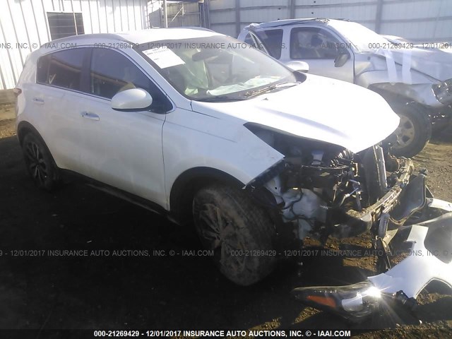 KNDPN3AC1H7112397 - 2017 KIA SPORTAGE EX WHITE photo 1