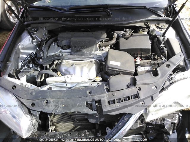 4T1BF1FK3FU482935 - 2015 TOYOTA CAMRY LE/XLE/SE/XSE ვერცხლისფერი ფოტო 10