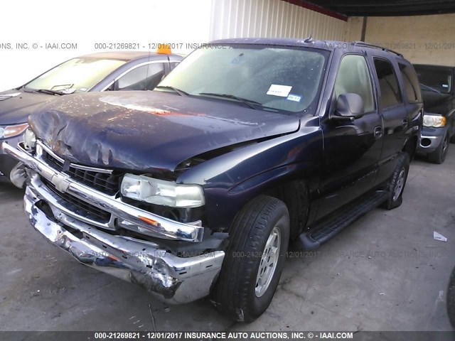 1GNEC13V55R145216 - 2005 CHEVROLET TAHOE C1500 BLUE photo 2