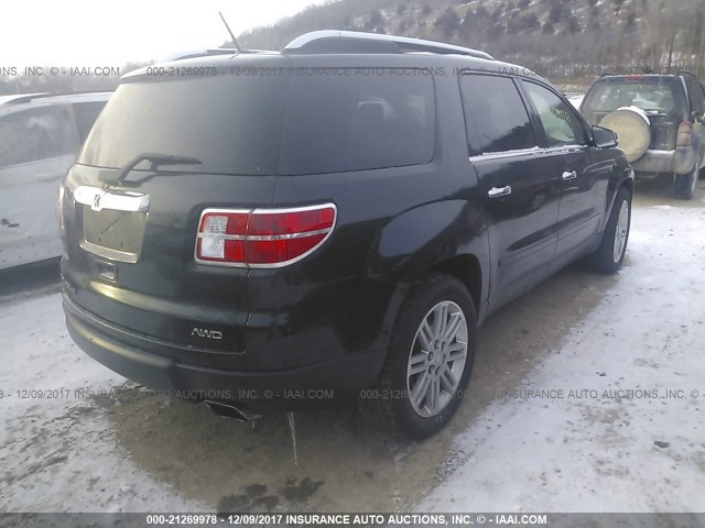 5GZEV23D99J215903 - 2009 SATURN OUTLOOK XR შავი ფოტო 4