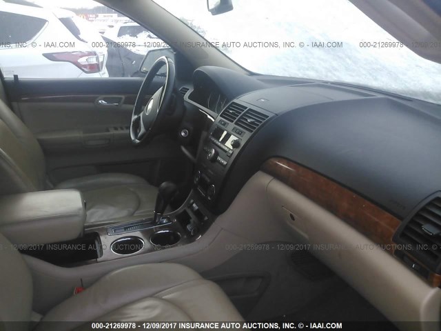 5GZEV23D99J215903 - 2009 SATURN OUTLOOK XR შავი ფოტო 5