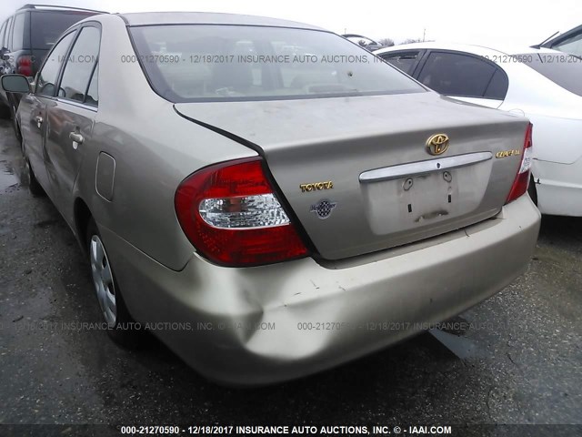 4T1BE32K42U596392 - 2002 TOYOTA CAMRY LE/XLE/SE TAN photo 6