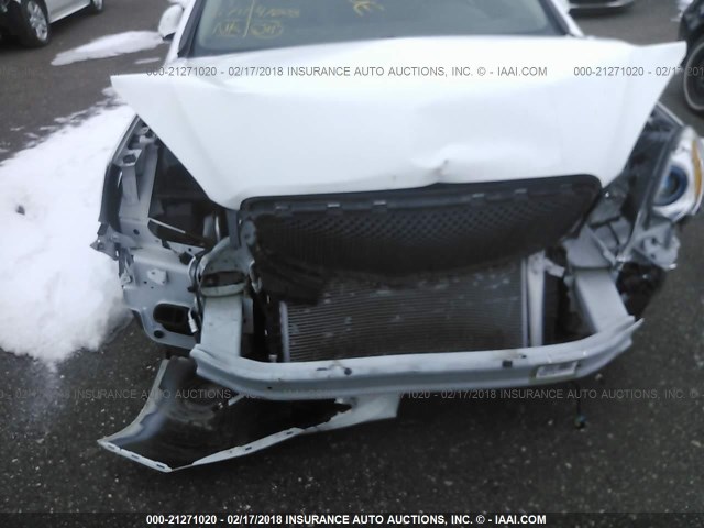 1G4PS5SK0F4167718 - 2015 BUICK VERANO WHITE photo 6