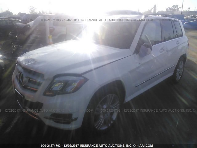 WDCGG5HB8EG173917 - 2014 MERCEDES-BENZ GLK 350 WHITE photo 2