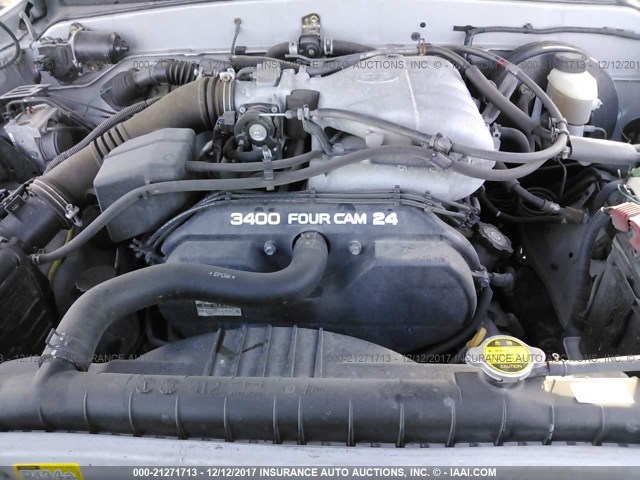 5TEGN92N14Z393073 - 2004 TOYOTA TACOMA DOUBLE CAB PRERUNNER SILVER photo 10