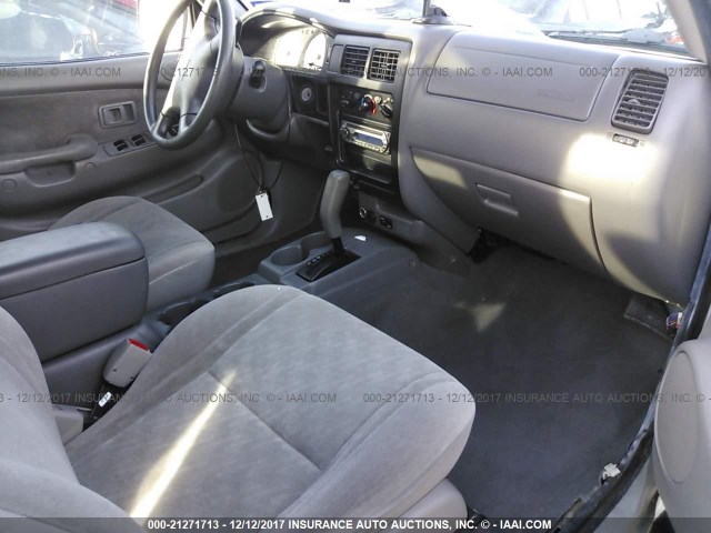 5TEGN92N14Z393073 - 2004 TOYOTA TACOMA DOUBLE CAB PRERUNNER SILVER photo 5