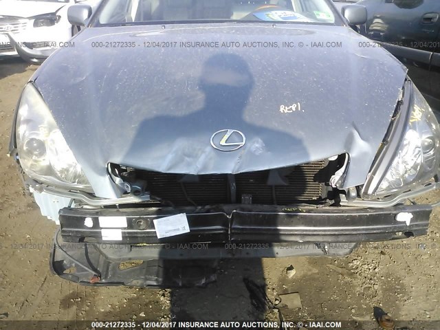 JTHBA30G155094869 - 2005 LEXUS ES 330 SILVER photo 6