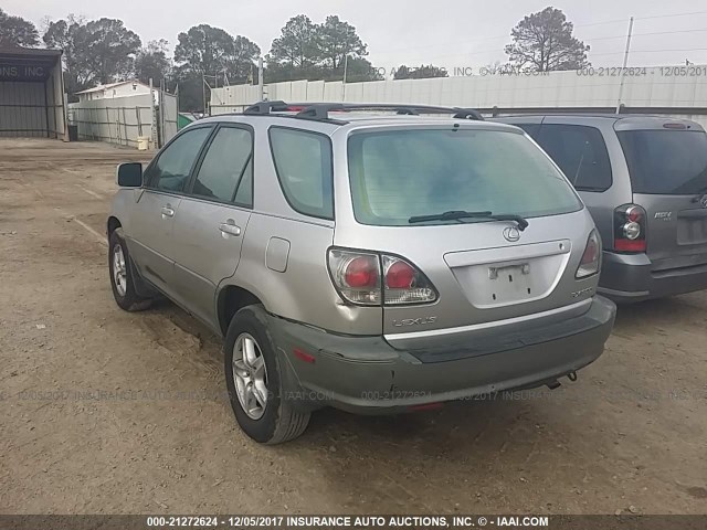 JTJGF10U610084507 - 2001 LEXUS RX 300 SILVER photo 3