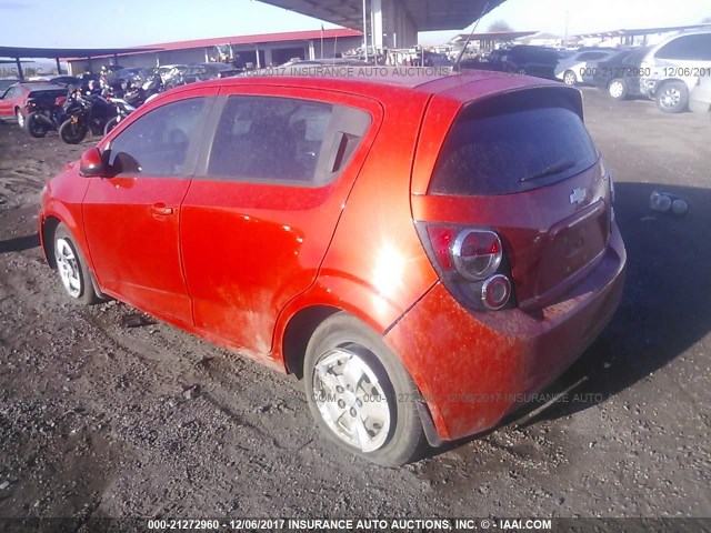 1G1JA6SH7D4123017 - 2013 CHEVROLET SONIC LS 橙色 照片 3
